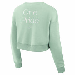 Detroit Lions Women's Studio Tri-Blend Cropped Pullover Sweatshirt | NFL Near me