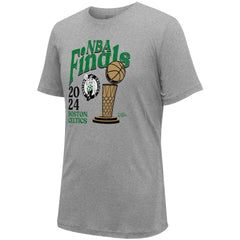 Heather Gray Boston Celtics Stadium Essentials Unisex 2024 NBA Finals Revolution T-Shirt | NBA