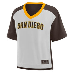 San Diego Padres Fanatics Oversized Race To Win V-Neck T-Shirt - MLB T-shirts