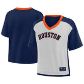 Houston Astros Fanatics Oversized Race To Win V-Neck T-Shirt - MLB T-shirts