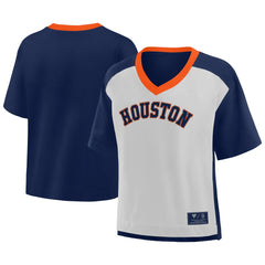 Houston Astros Fanatics Oversized Race To Win V-Neck T-Shirt - MLB T-shirts