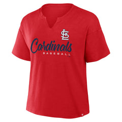 St. Louis Cardinals Fanatics Women's Fan Fave Stadium Slub Boxy T-Shirt - MLB T-shirts