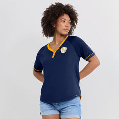 Milwaukee Brewers Fanatics Women's League Diva Star Raglan V-Neck T-Shirt - MLB T-shirts