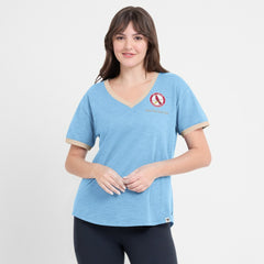 St. Louis Cardinals Fanatics Women's Binge Worthy Stadium Slub V-Neck T-Shirt - MLB T-shirts