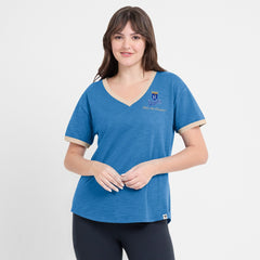 Kansas City Royals Fanatics Women's Binge Worthy Stadium Slub V-Neck T-Shirt - MLB T-shirts