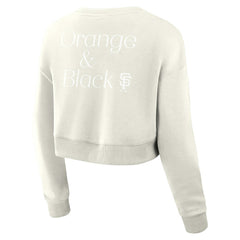 San Francisco Giants Fanatics Women's Studio Cropped Pullover Sweatshirt - MLB Pullover