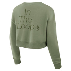 Houston Astros Fanatics Women's Studio Cropped Pullover Sweatshirt - MLB Pullover