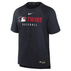 Minnesota Twins Nike Authentic Collection Pregame Raglan Dri-FIT T-Shirt - MLB T-shirts