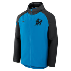 Miami Marlins Nike Authentic Collection Raglan Performance Full-Zip Jacket - MLB Jackets