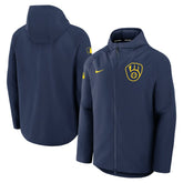 Milwaukee Brewers Nike Authentic Collection Raglan Performance Full-Zip Jacket - MLB Jackets