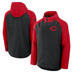 Cincinnati Reds Nike Authentic Collection Raglan Performance Full-Zip Jacket - MLB Jackets