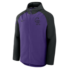 Colorado Rockies Nike Authentic Collection Raglan Performance Full-Zip Jacket - MLB Jackets