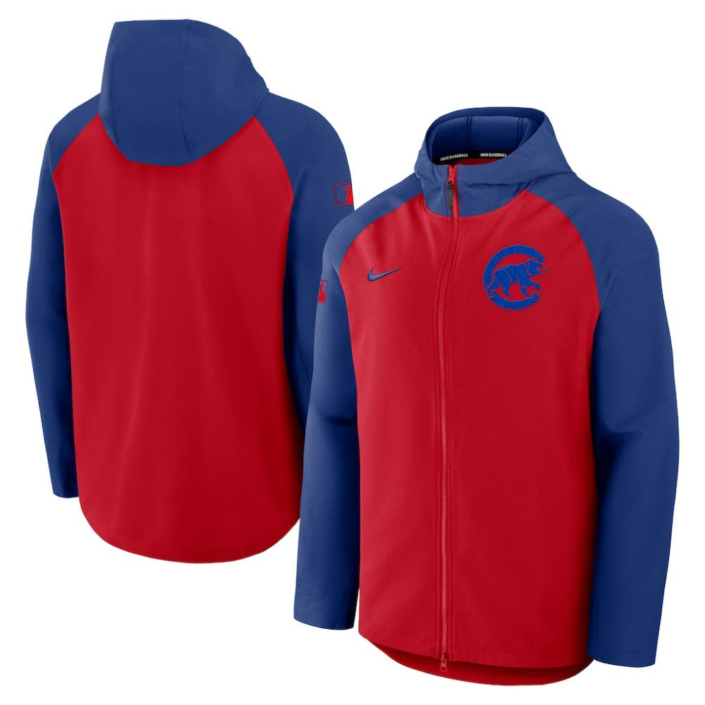 Chicago Cubs Nike Authentic Collection Raglan Performance Full-Zip Jacket - MLB Jackets
