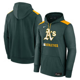 Athletics Nike Authentic Collection Performance Pullover Hoodie - MLB Hoodies