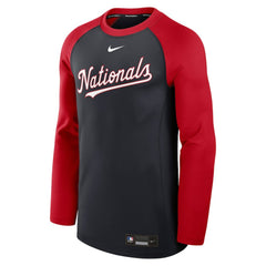 Washington Nationals Nike Authentic Collection Game Time Raglan Dri-FIT Long Sleeve T-Shirt - MLB T-shirts