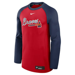 Atlanta Braves Nike Authentic Collection Game Time Raglan Dri-FIT Long Sleeve T-Shirt - MLB T-shirts
