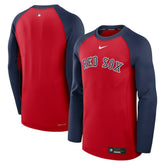 Boston Red Sox Nike Authentic Collection Game Time Raglan Dri-FIT Long Sleeve T-Shirt - MLB T-shirts
