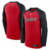 Cleveland Guardians Nike Authentic Collection Game Time Raglan Dri-FIT Long Sleeve T-Shirt - MLB T-shirts