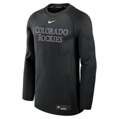 Colorado Rockies Nike Authentic Collection Game Time Raglan Dri-FIT Long Sleeve T-Shirt - MLB T-shirts