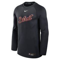 Detroit Tigers Nike Authentic Collection Game Time Raglan Dri-FIT Long Sleeve T-Shirt - MLB T-shirts