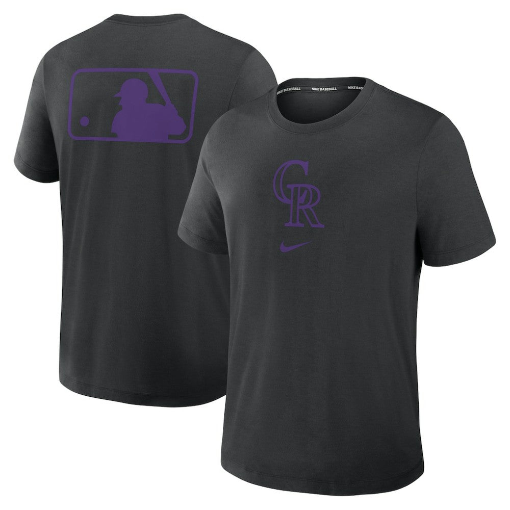 Colorado Rockies Nike Authentic Collection Early Work Tri-Blend Dri-FIT T-Shirt - MLB T-shirts