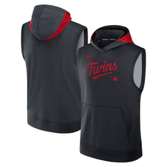 Minnesota Twins Nike Authentic Collection Dri-FIT Sleeveless Hoodie - MLB Hoodies
