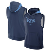 Tampa Bay Rays Nike Authentic Collection Dri-FIT Sleeveless Hoodie - MLB Hoodies