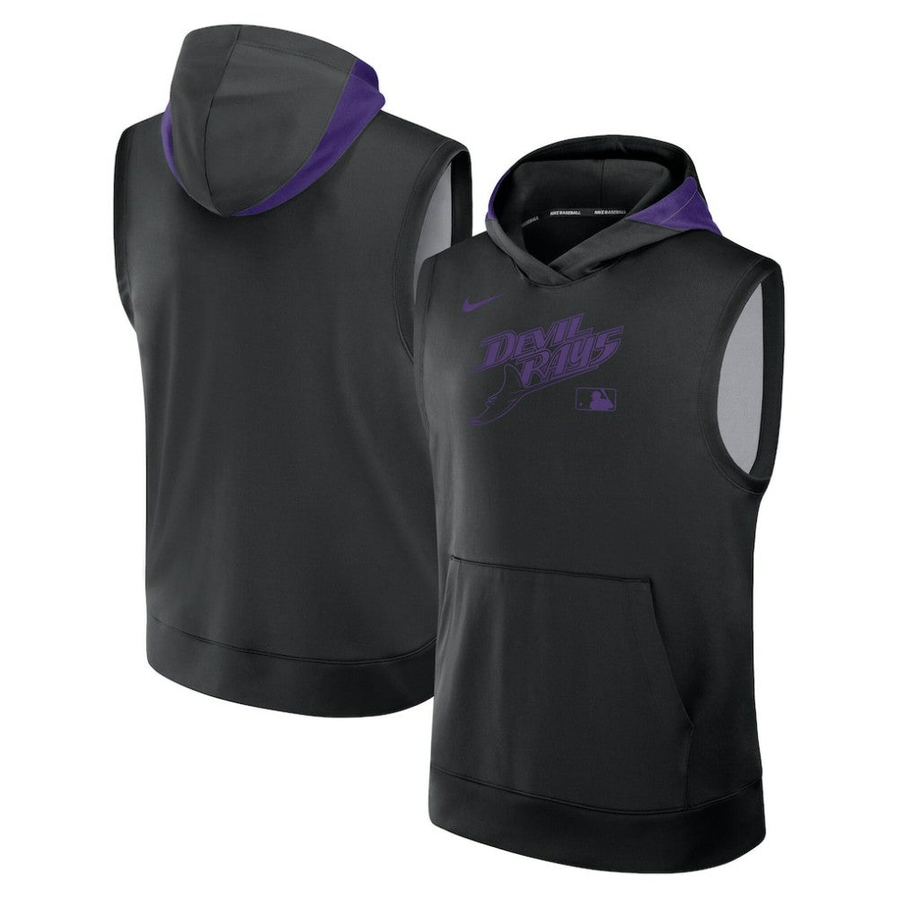 Tampa Bay Rays Nike Authentic Collection Dri-FIT Sleeveless Hoodie - MLB Hoodies