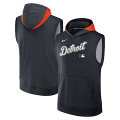 Detroit Tigers Nike Authentic Collection Dri-FIT Sleeveless Hoodie - MLB Hoodies