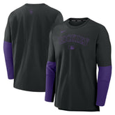 Colorado Rockies Nike Authentic Collection Player Dri-FIT Lightweight Pullover - MLB Pullover