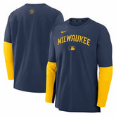 Milwaukee Brewers Nike Authentic Collection Player Dri-FIT Lightweight Pullover - MLB Pullover