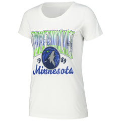 White Minnesota Timberwolves Stadium Essentials Women's Sky High T-Shirt | NBA