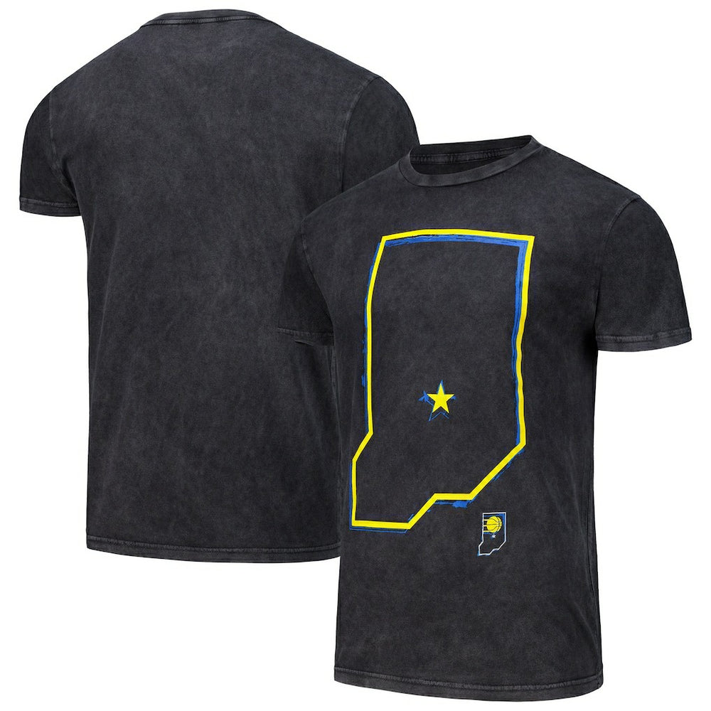 Black Indiana Pacers Stadium Essentials Unisex Vintage T-Shirt | NBA