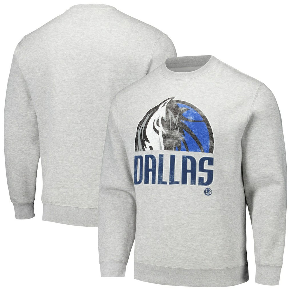 Heather Gray Dallas Mavericks Stadium Essentials Unisex Hometown Pullover Sweatshirt sale | NBA