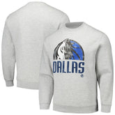 Heather Gray Dallas Mavericks Stadium Essentials Unisex Hometown Pullover Sweatshirt sale | NBA