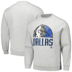Heather Gray Dallas Mavericks Stadium Essentials Unisex Hometown Pullover Sweatshirt sale | NBA
