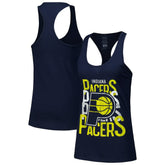 Navy Indiana Pacers Stadium Essentials Women's Dedication Tank Top | NBA