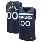 Navy Minnesota Timberwolves Fastbreak Custom Jersey | NBA