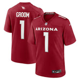 Arizona Cardinals Number 1 Groom Game Jersey | NFL Discount