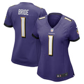 Baltimore Ravens Number 1 Bride Women's Game Jersey | NFL Hot