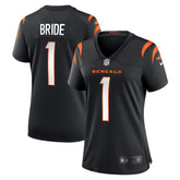 Cincinnati Bengals Number 1 Bride Women's Game Jersey | NFL Sale