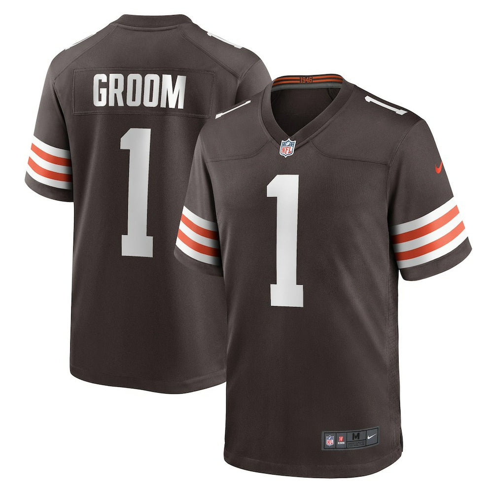 Cleveland Browns Number 1 Groom Game Jersey | NFL Near me