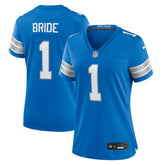 Detroit Lions Number 1 Bride Women's Game Jersey | NFL Outlet