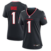 Houston Texans Number 1 Bride Women's Game Jersey | NFL Sale