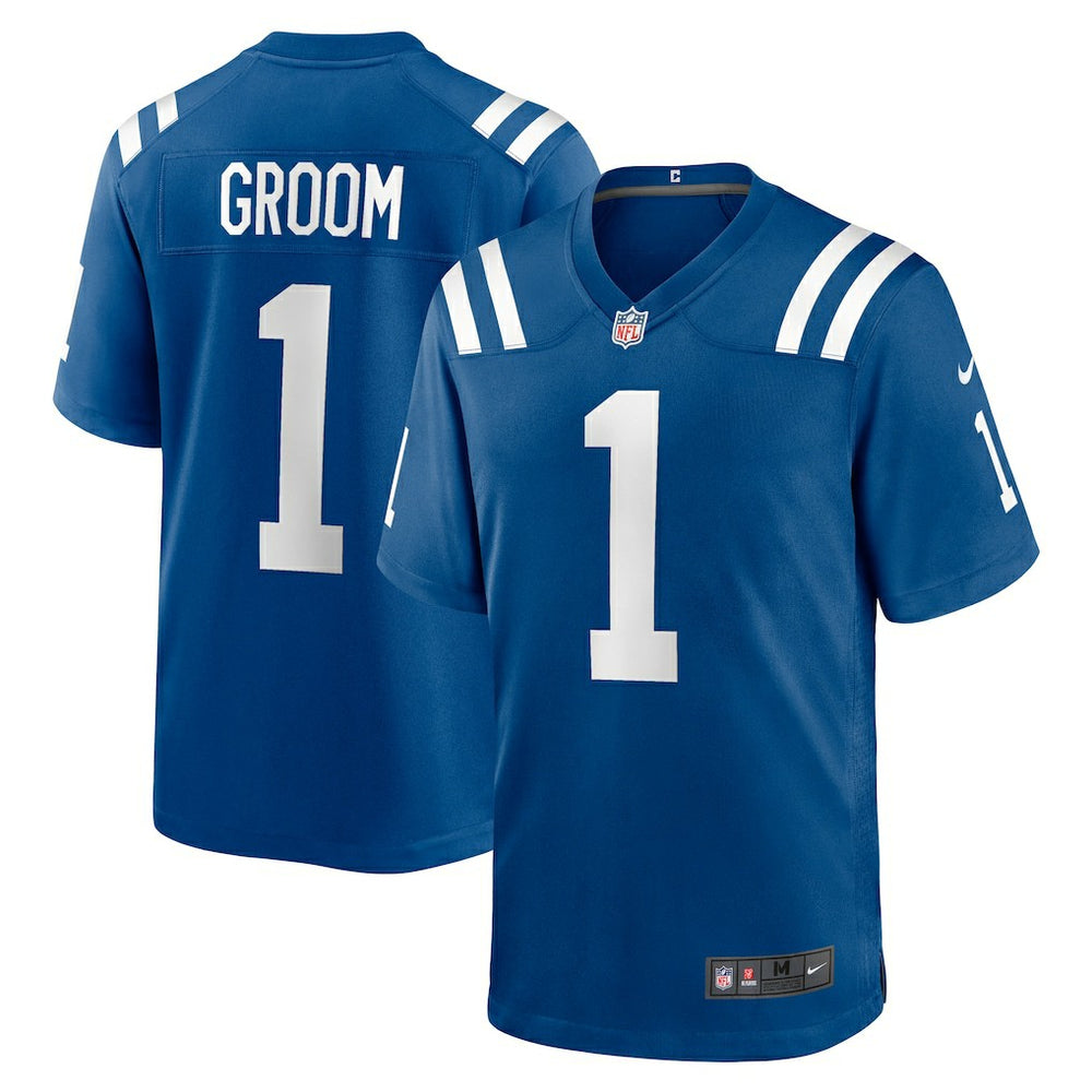 Indianapolis Colts Number 1 Groom Game Jersey | NFL New