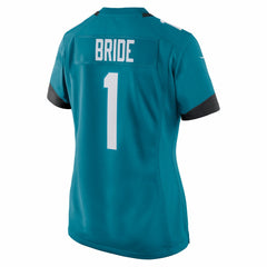 Jacksonville Jaguars Number 1 Bride Women's Game Jersey | NFL Hot