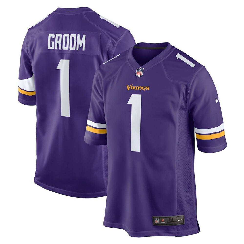 Minnesota Vikings Number 1 Groom Game Jersey | NFL Online