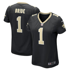 New Orleans Saints Number 1 Bride Women's Game Jersey | NFL Discount