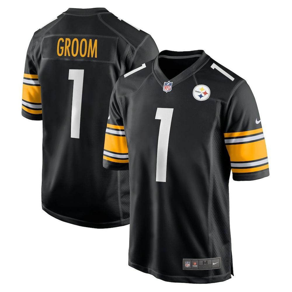 Pittsburgh Steelers Number 1 Groom Game Jersey | NFL Discount