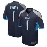 Tennessee Titans Number 1 Groom Game Jersey | NFL Discount